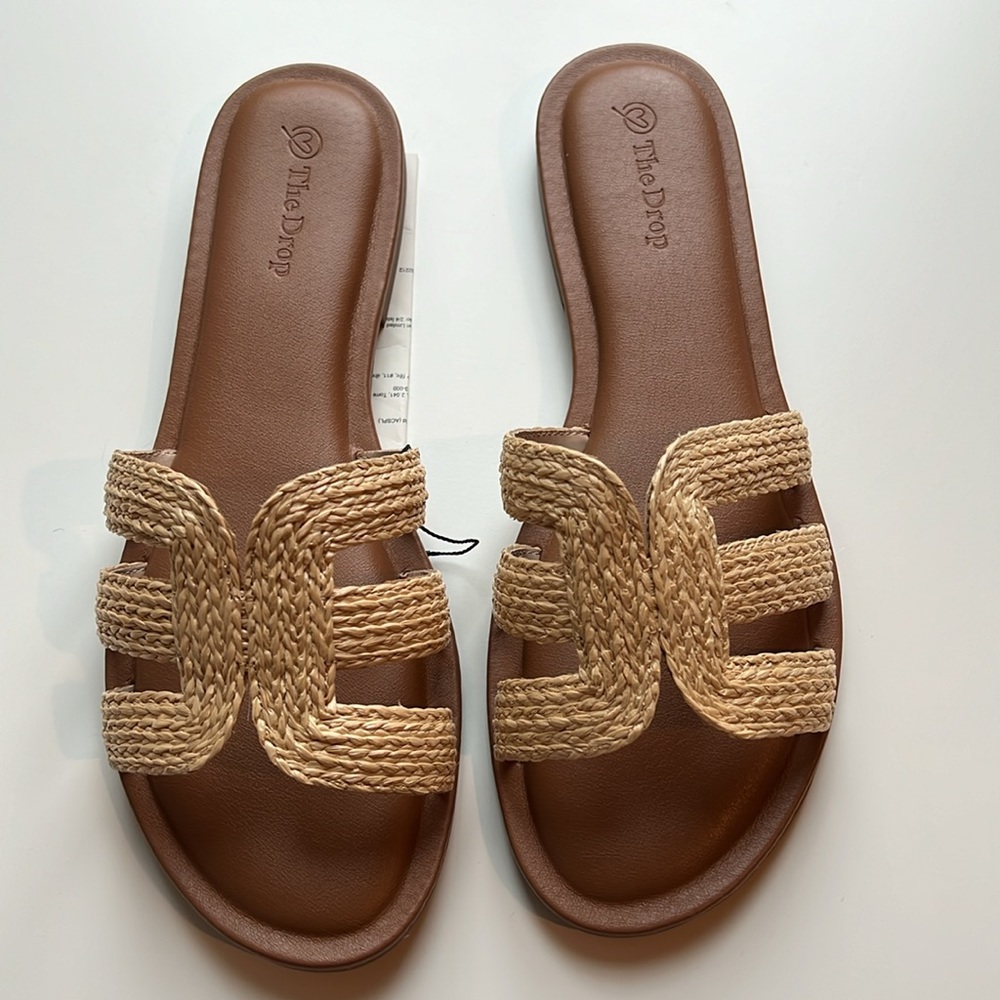 The Drop Women's Monika Flat H-Band Slide Sandal